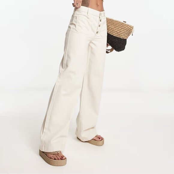 River Island Wide Leg Jeans - Picture 1 of 16